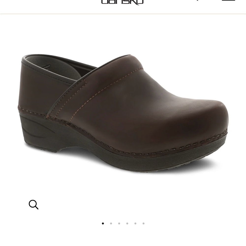 Dansko Brown Leather Mules Supportive Slip-On Clogs